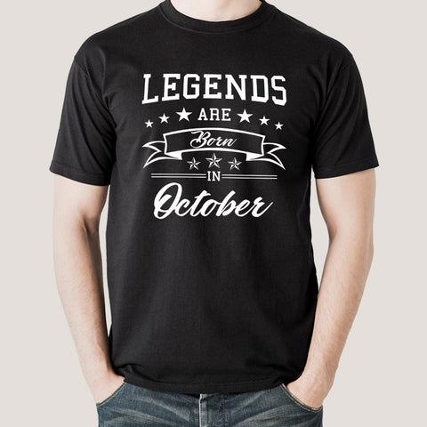 Legends are born in October Men's T-shirt