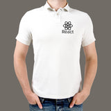 React logo Polo T-Shirt For Men Online India