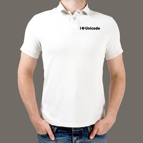 I Unicode Polo T-Shirt For Men Online India