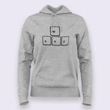 WASD Keys Hoodies For Women India