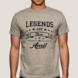 Legends are born in April Men's T-shirt online 