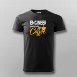 Engineer Powered By Coffee T-Shirt For Men
