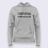 I survived Engineering Hoodies For Women Online India