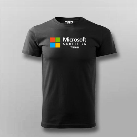 Microsoft Certified Trainer Logo T-shirt For Men Online India