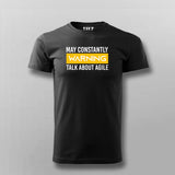 May Constantly Warning Talk About Agile T-shirt For Men