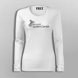 Microsoft System Center Management full sleeve women t shirts