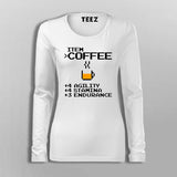 Item Coffee Agility Stamina Endurance Full Sleeve T-Shirt For Women India