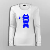 Simple Illustration of a nuclear bomb Full Sleeve T-Shirt For Women Online