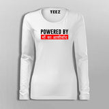 Maa Aashirwad Hindi Full Sleeve  T-Shirt For Women