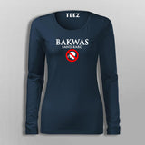 Bakwas Band Karo T-Shirt For Women