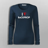 I Heart Backprop T-Shirt For Women