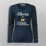 Item Coffee Agility Stamina Endurance  T-Shirt For Women
