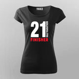 Half Marathon Finisher Cool Marathoner T-shirts  For Women