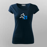 21 Half Marathon Cool Marathoner  T-shirts  For Women