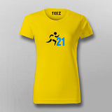 21 Half Marathon Cool Marathoner  T-shirts  For Women