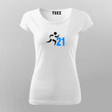 21 Half Marathon Cool Marathoner  T-shirts  For Women