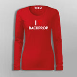 I Heart Backprop T-Shirt For Women