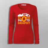 I love photography  T-Shirt For Women