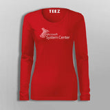 Microsoft System Center Management SCCM Software T-Shirt For Women