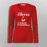 Item Coffee Agility Stamina Endurance  T-Shirt For Women