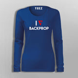 I Heart Backprop T-Shirt For Women