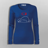 Low Battery Funny  T-Shirt For Women Online