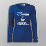 Item Coffee Agility Stamina Endurance  T-Shirt For Women