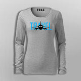 Travel Full Sleeve  T-Shirt For Women 