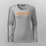 BugCrowd Full Sleeve  T-Shirt For Women Online
