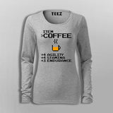 Item Coffee Agility Stamina Endurance  T-Shirt For Women