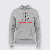 Office Clock Glance: What I See at Work Tee