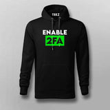 Cybersecurity Hacker Enable 2FA Hoodie Hoodies For Men