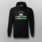 Less code Less bugs  Men Hoodie coding