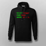 Programmer Humor Middle Finger Hoodies For Men