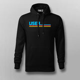 User - Simple Bold Text Hoodie for Tech Enthusiasts