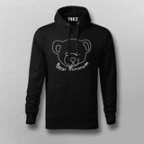 Bear Minimum: Minimalist Design Men's Hoodie