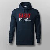 Easily Distracted: Fun and Quirky Men's Hoodie