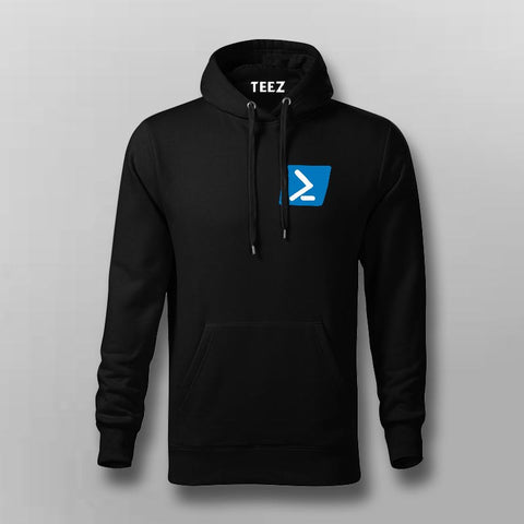Powershell framework programming IT chest logo hoodies for Men