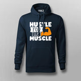 Hustle For That Muscles Gym Motivational Hoodies For Men Online India 