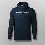 Programmer approach with snacks  hoodie for men programming