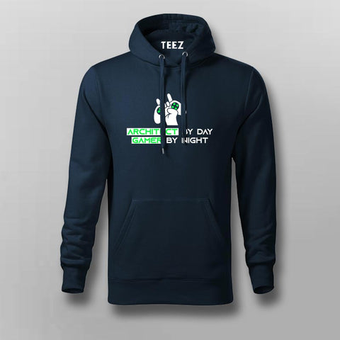 Architect By Day Gamer By Night Hoodies For Men Online India