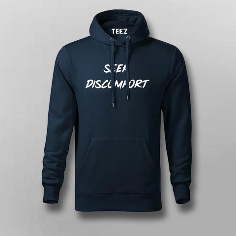 Seek discomfort online pullover
