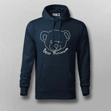 Bear Minimum: Minimalist Design Men's Hoodie