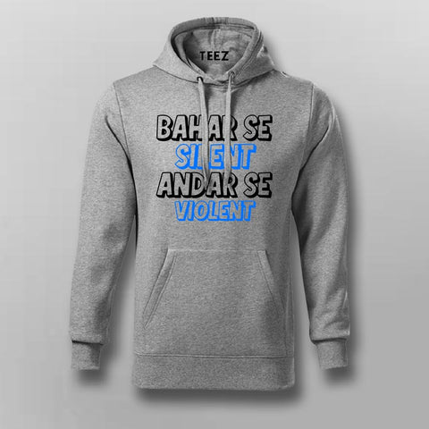 Bahar Se Silent Andave Se Voilet Hindi Hoodies For Men Online teez 