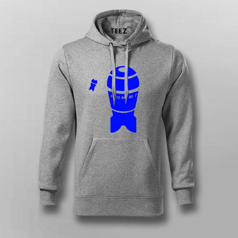 Simple Illustration of a nuclear bomb Hoodies For Men India