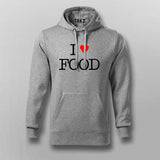 I love food Funny Hoodie For Men India
