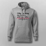 I Like Cooking Family and Pets - Fun Quote Hoodie