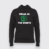 Freak in the Sheets Funny Meme T-Shirt For Women