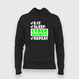 Eat Sleep Cyber Security Repeat Hoodie For Women