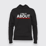 Crazy About Computer Programming Hoodies For Women